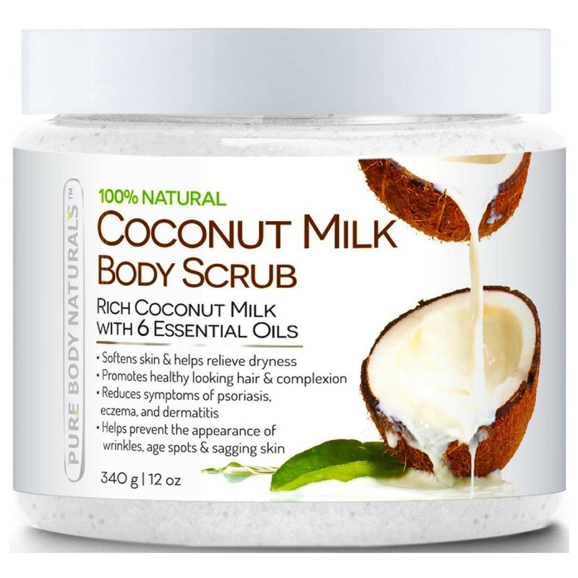 Coconut Milk Exfoliating Body Scrub Pure Body Naturals