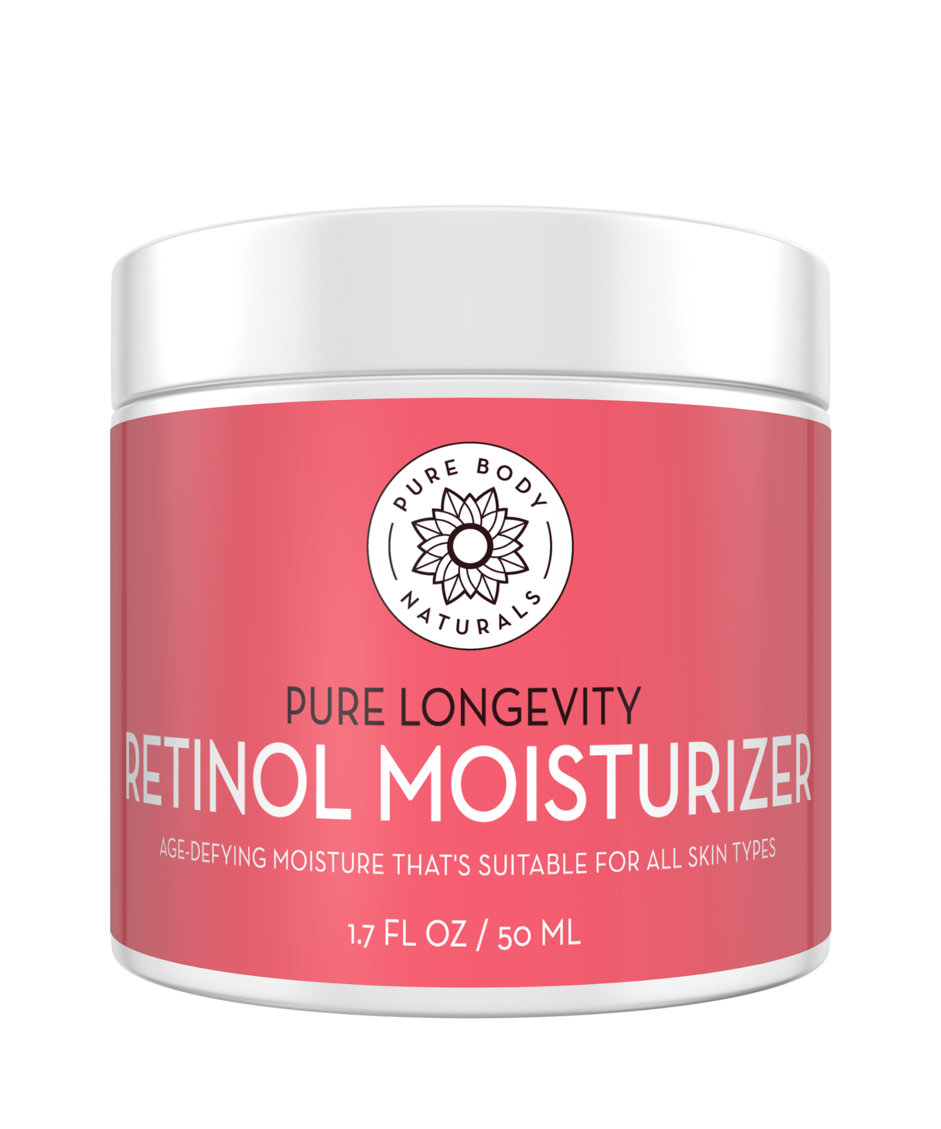 Retinol Moisturizer Cream, 1.7 Ounce Pure Body Naturals