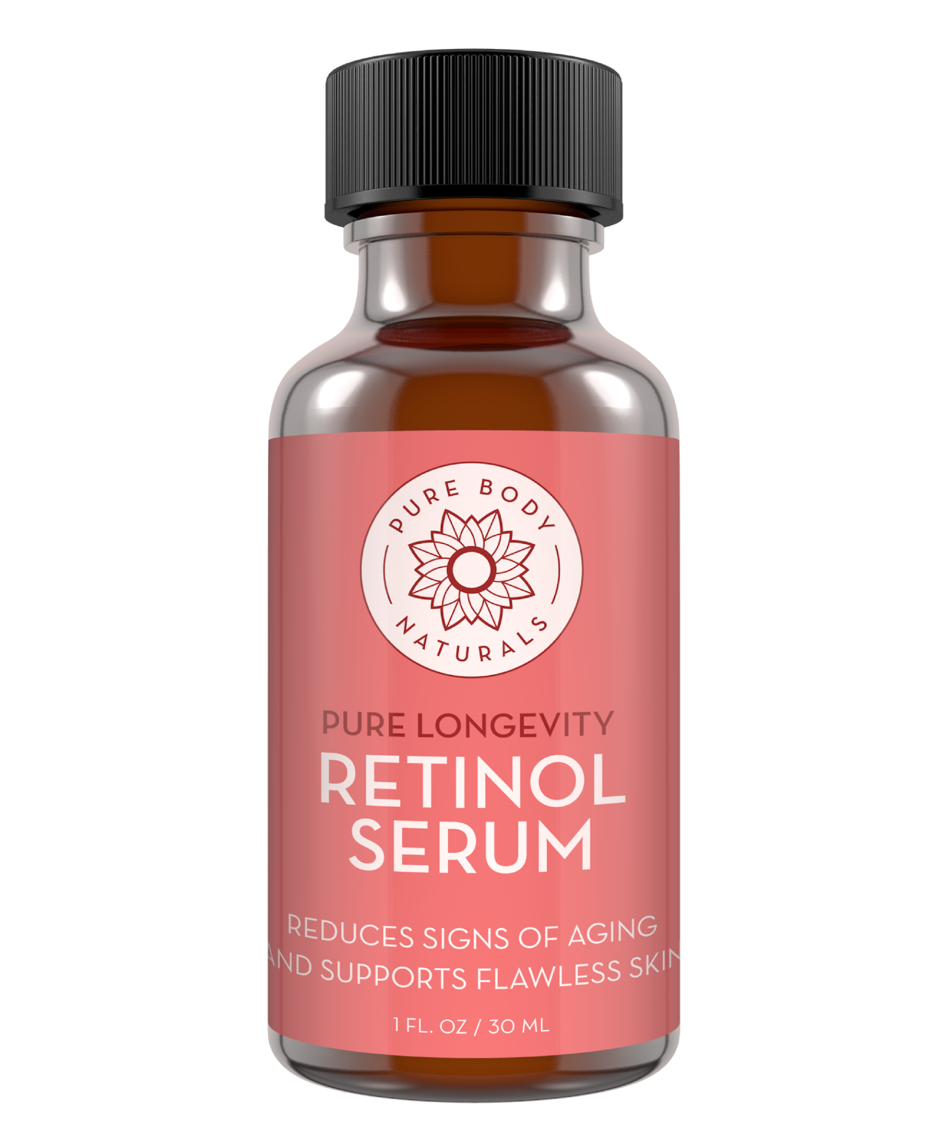 Retinol Face Serum with Witch Hazel, Myrtle Oil, and Ginseng, 1 Fl Oz