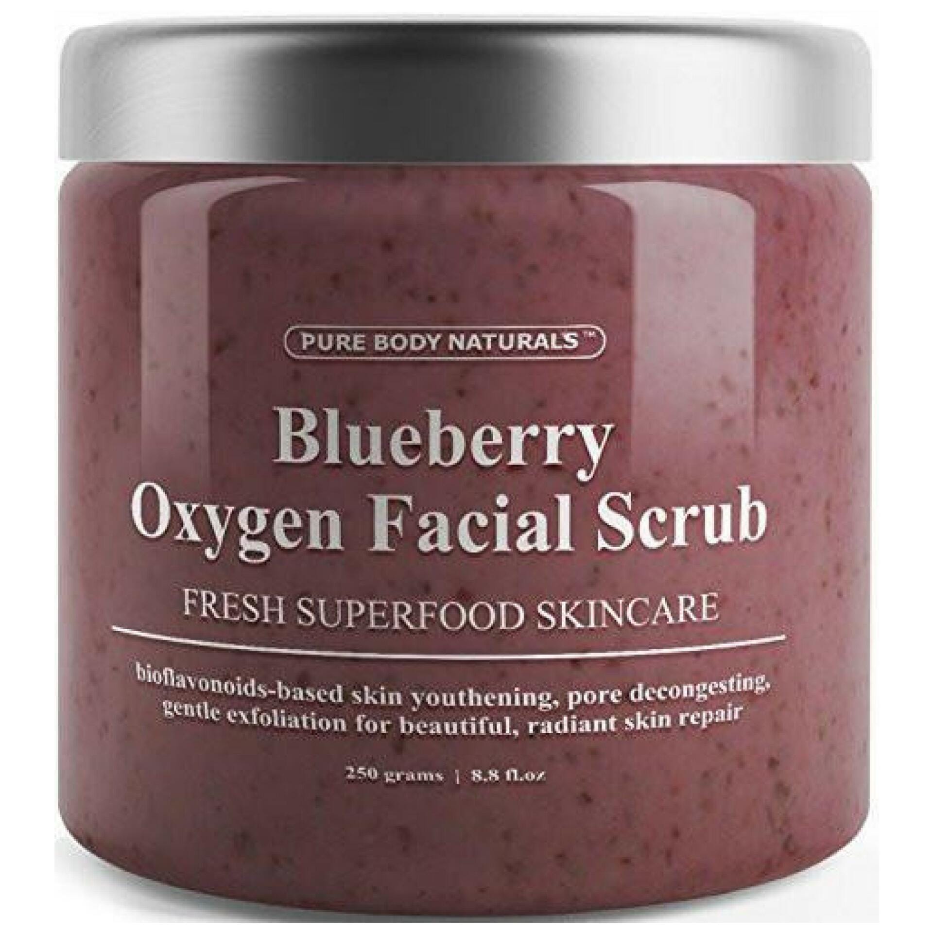 Blueberry Oxygen Facial Scrub Pure Body Naturals